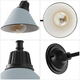 Croydon 9.63"  Farmhouse Industrial Indoor/Outdoor Iron LED Gooseneck Arm Outdoor Sconce