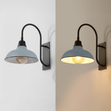 Stanley 12.25" Farmhouse Industrial Indoor/Outdoor Iron LED Gooseneck Arm Outdoor Sconce