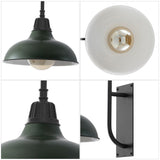Stanley 12.25" Farmhouse Industrial Indoor/Outdoor Iron LED Gooseneck Arm Outdoor Sconce