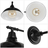 Wallace 12.25" Farmhouse Industrial Indoor/Outdoor Iron LED Victorian Arm Outdoor Sconce