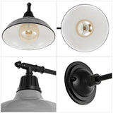 Wallace 12.25" Farmhouse Industrial Indoor/Outdoor Iron LED Victorian Arm Outdoor Sconce