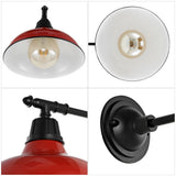 Wallace 12.25" Farmhouse Industrial Indoor/Outdoor Iron LED Victorian Arm Outdoor Sconce