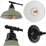 Wallace 12.25" Farmhouse Industrial Indoor/Outdoor Iron LED Victorian Arm Outdoor Sconce