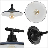Bonner 12" Farmhouse Industrial Indoor/Outdoor Iron LED Victorian Arm Outdoor Sconce - JONATHAN Y