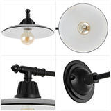 Bonner 12" Farmhouse Industrial Indoor/Outdoor Iron LED Victorian Arm Outdoor Sconce