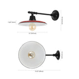 Bonner 12" Farmhouse Industrial Indoor/Outdoor Iron LED Victorian Arm Outdoor Sconce