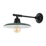 Bonner 12" Farmhouse Industrial Indoor/Outdoor Iron LED Victorian Arm Outdoor Sconce