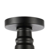 Camila 14"  Classic Industrial Indoor/Outdoor Iron LED Semi Flush Mount - JONATHAN Y