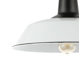 Camila 14"  Classic Industrial Indoor/Outdoor Iron LED Semi Flush Mount - JONATHAN Y
