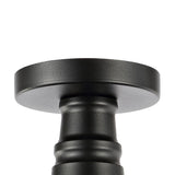 Camila 14"  Classic Industrial Indoor/Outdoor Iron LED Semi Flush Mount