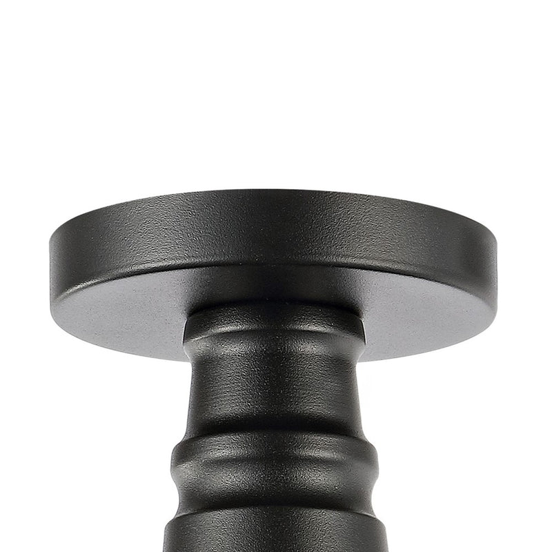 Camila 14"  Classic Industrial Indoor/Outdoor Iron LED Semi Flush Mount