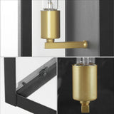 Berlin Iron/Glass Modern Industrial LED Outdoor Lantern - JONATHAN Y