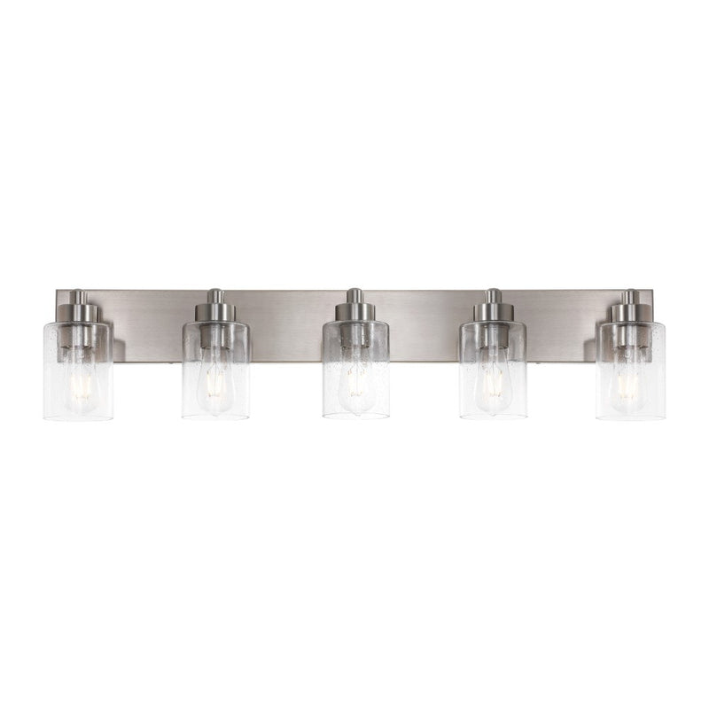 Irving Seeded Glass/Iron Modern Contemporary LED Vanity Light