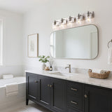 Irving Seeded Glass/Iron Modern Contemporary LED Vanity Light