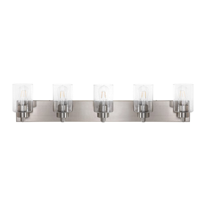 Irving Seeded Glass/Iron Modern Contemporary LED Vanity Light