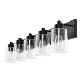 Irving Seeded Glass/Iron Modern Contemporary LED Vanity Light