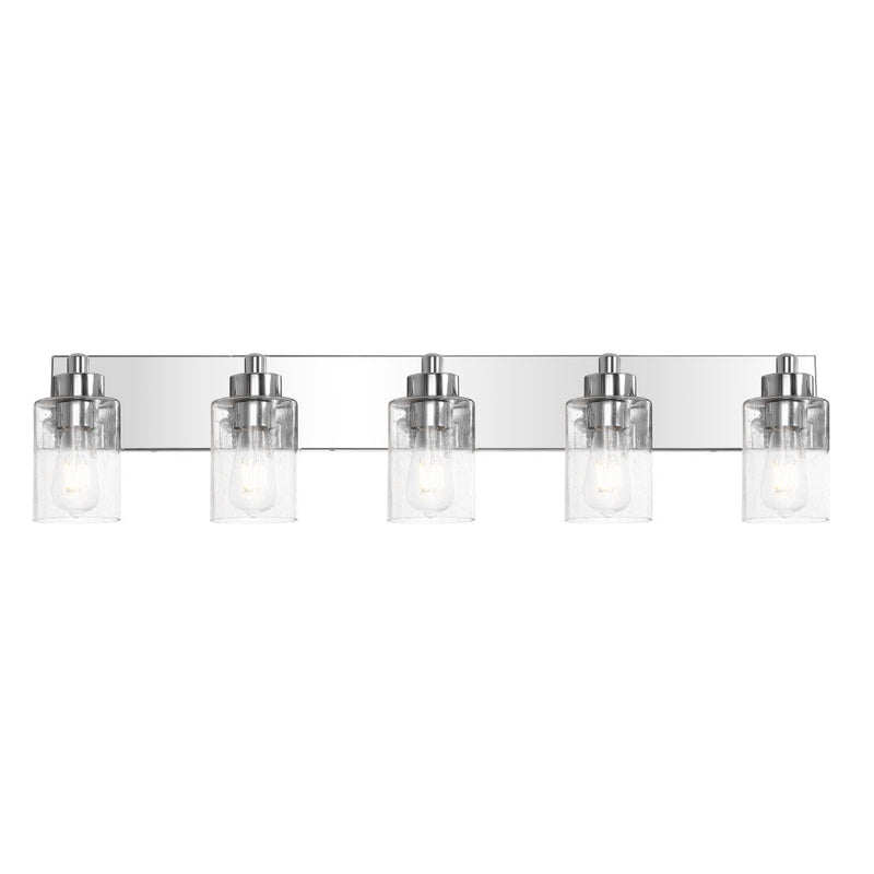 Irving Seeded Glass/Iron Modern Contemporary LED Vanity Light
