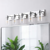 Irving Seeded Glass/Iron Modern Contemporary LED Vanity Light