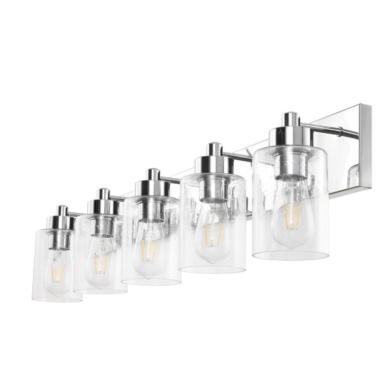 Irving Seeded Glass/Iron Modern Contemporary LED Vanity Light