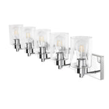 Irving Seeded Glass/Iron Modern Contemporary LED Vanity Light