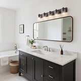Irving Seeded Glass/Iron Modern Contemporary LED Vanity Light