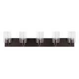 Irving Seeded Glass/Iron Modern Contemporary LED Vanity Light