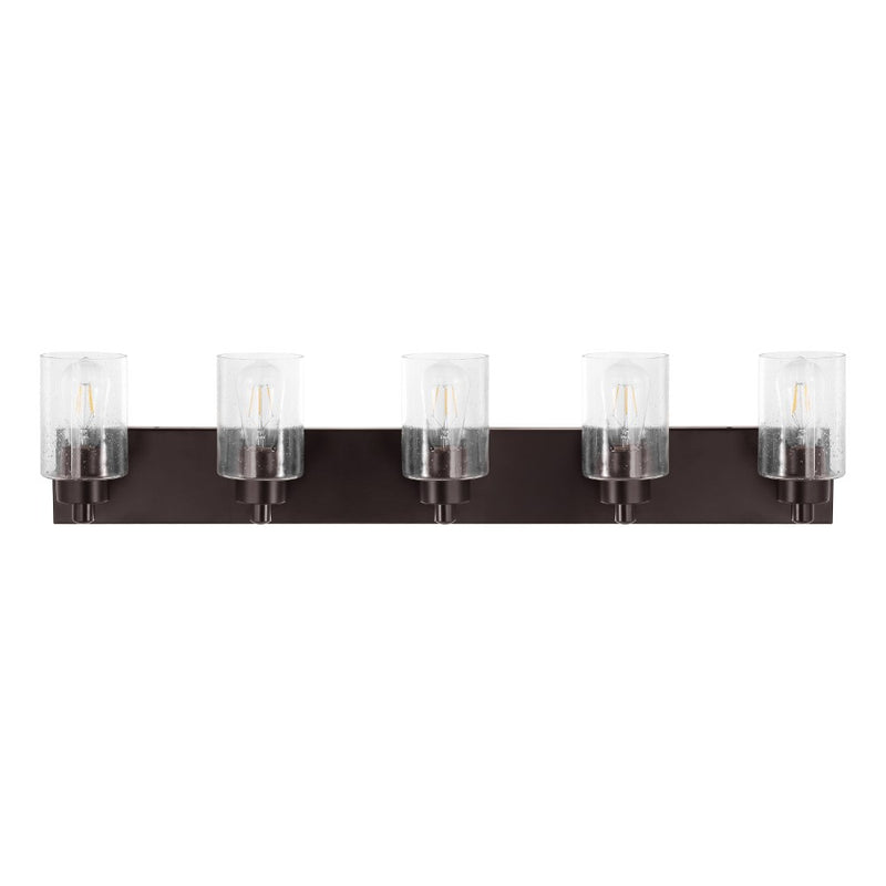 Irving Seeded Glass/Iron Modern Contemporary LED Vanity Light