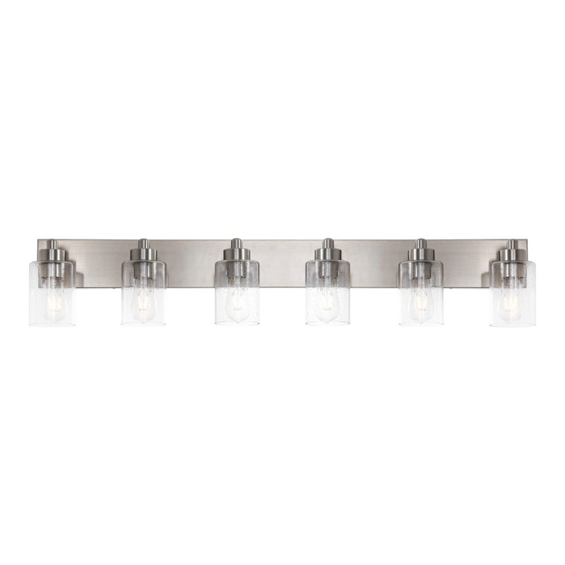 Irving Seeded Glass/Iron Modern Contemporary LED Vanity Light