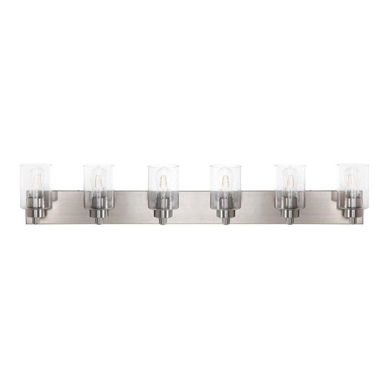 Irving Seeded Glass/Iron Modern Contemporary LED Vanity Light