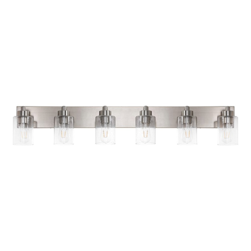 Irving Seeded Glass/Iron Modern Contemporary LED Vanity Light