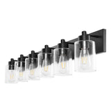 Irving Seeded Glass/Iron Modern Contemporary LED Vanity Light