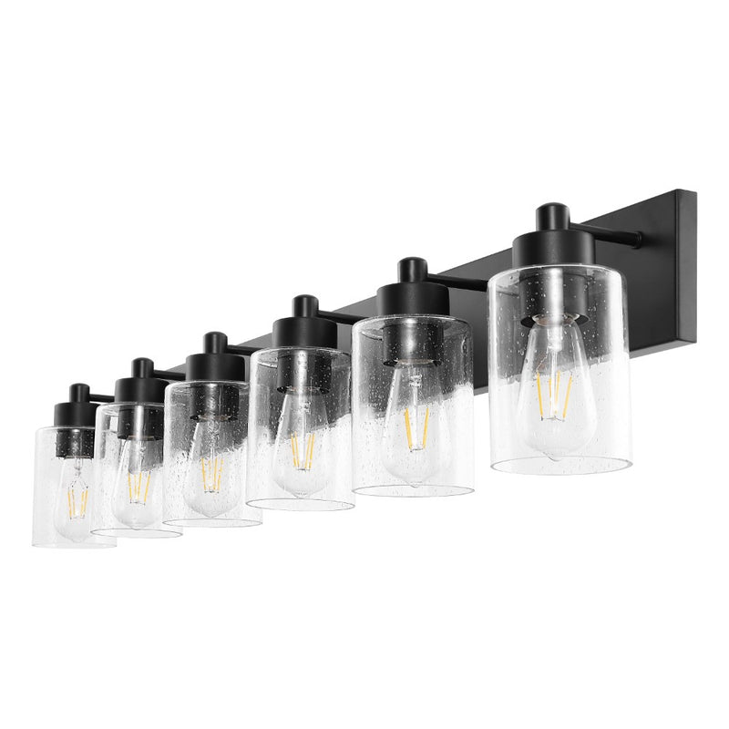 Irving Seeded Glass/Iron Modern Contemporary LED Vanity Light