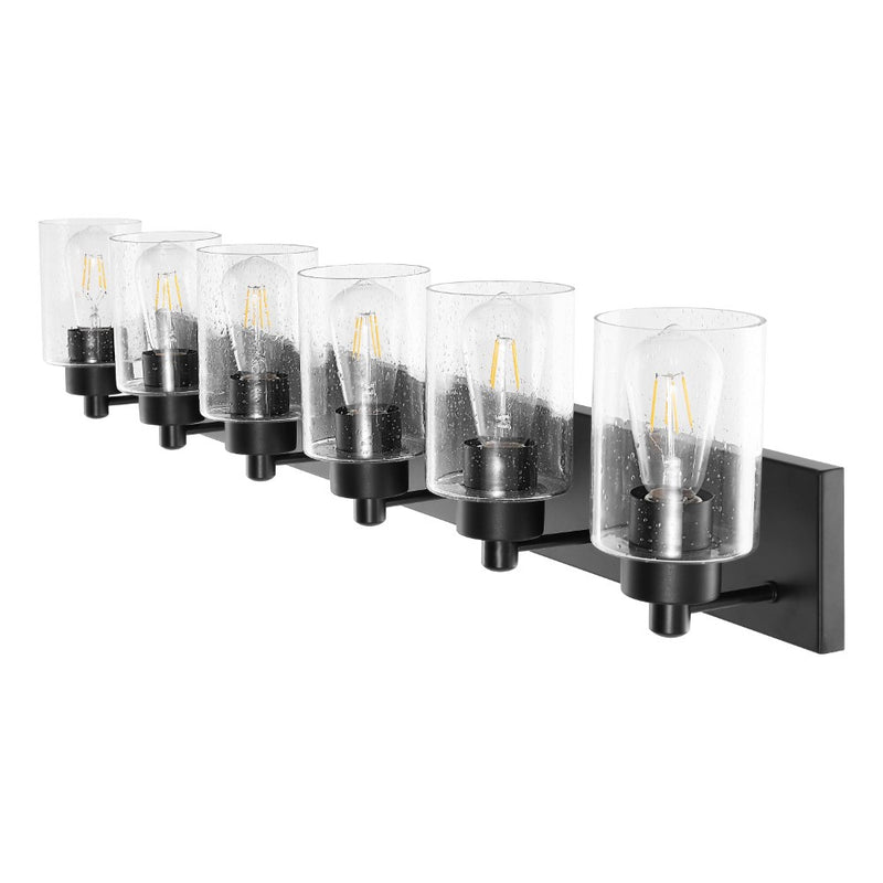 Irving Seeded Glass/Iron Modern Contemporary LED Vanity Light