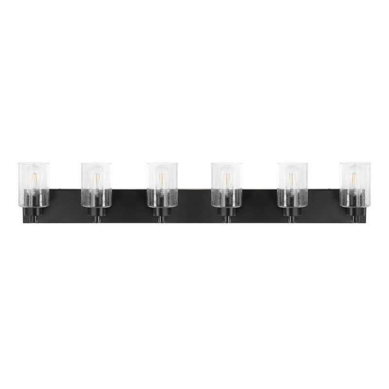 Irving Seeded Glass/Iron Modern Contemporary LED Vanity Light