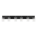 Irving Seeded Glass/Iron Modern Contemporary LED Vanity Light