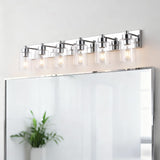 Irving Seeded Glass/Iron Modern Contemporary LED Vanity Light