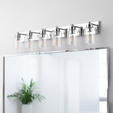Irving Seeded Glass/Iron Modern Contemporary LED Vanity Light