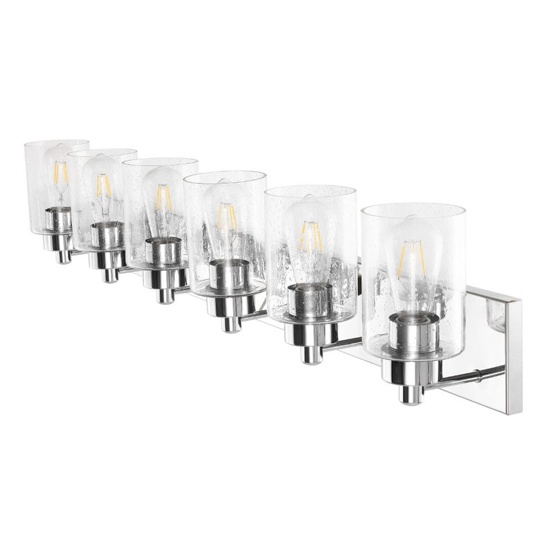 Irving Seeded Glass/Iron Modern Contemporary LED Vanity Light