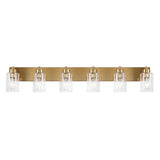 Irving Seeded Glass/Iron Modern Contemporary LED Vanity Light