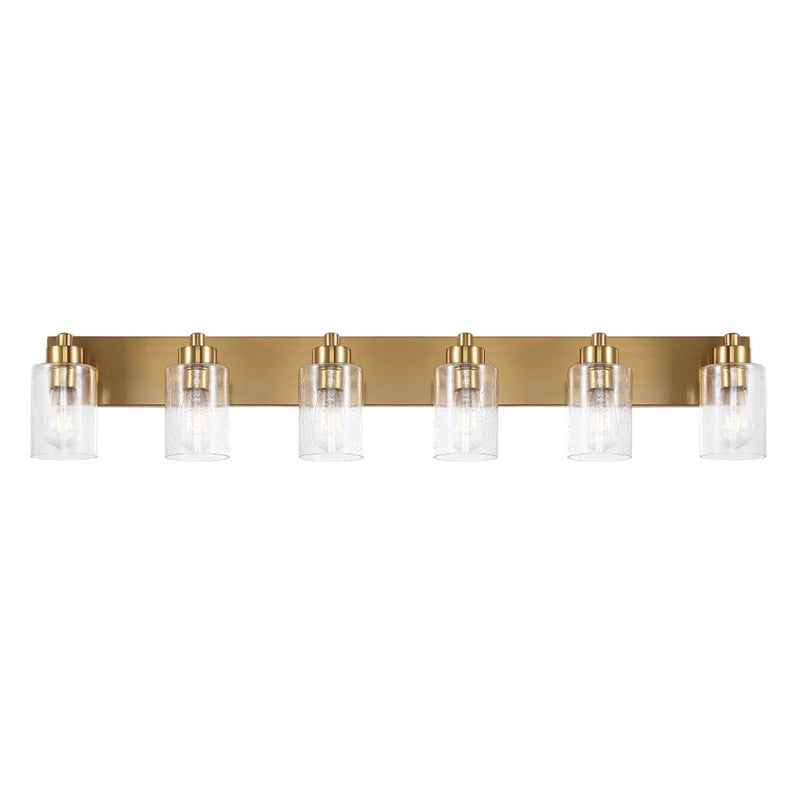 Irving Seeded Glass/Iron Modern Contemporary LED Vanity Light