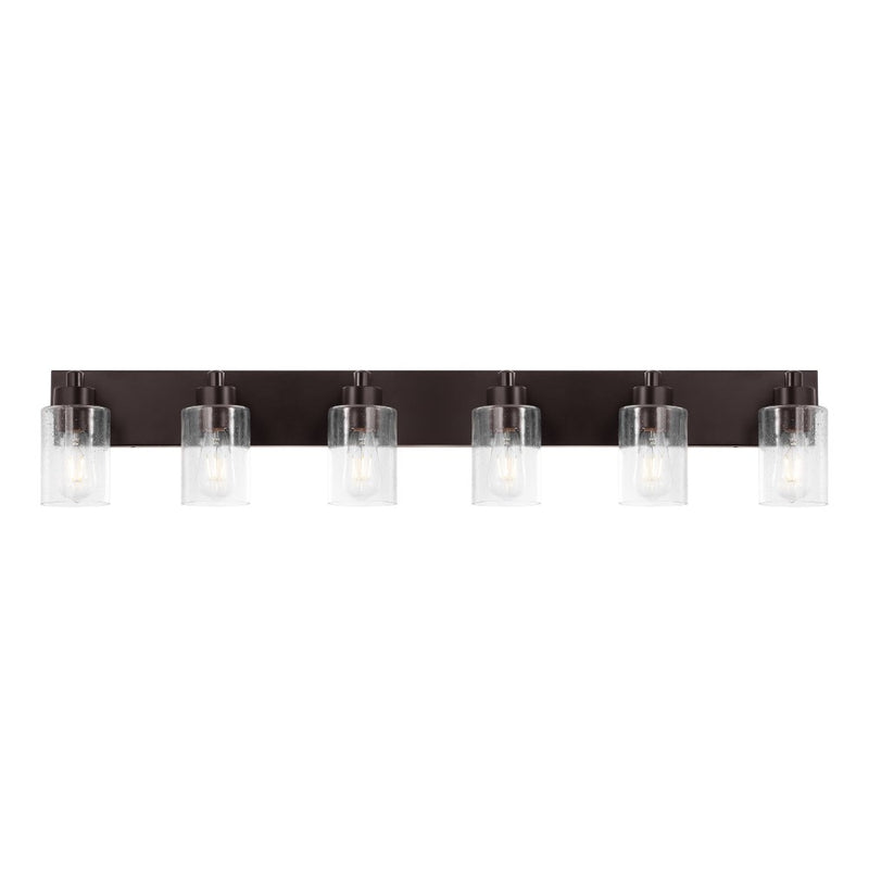Irving Seeded Glass/Iron Modern Contemporary LED Vanity Light