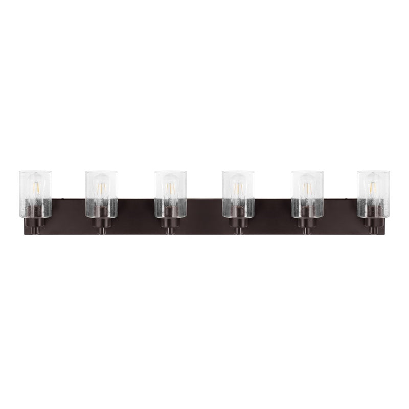 Irving Seeded Glass/Iron Modern Contemporary LED Vanity Light