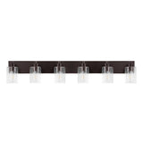 Irving Seeded Glass/Iron Modern Contemporary LED Vanity Light