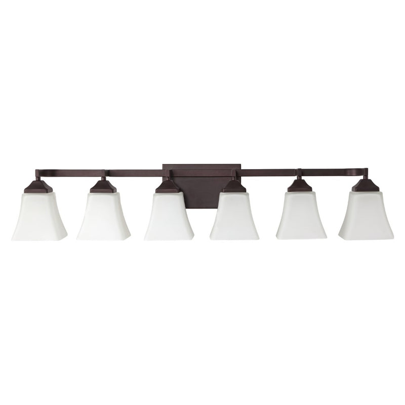 Staunton Farmhouse Cottage Metal LED Vanity Light with Frosted Glass Shades