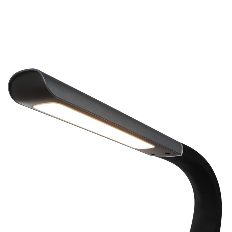 Milton 19" Aluminum Contemporary Minimalist Adjustable Head Dimmable USB Charging LED Task Lamp - JONATHAN Y
