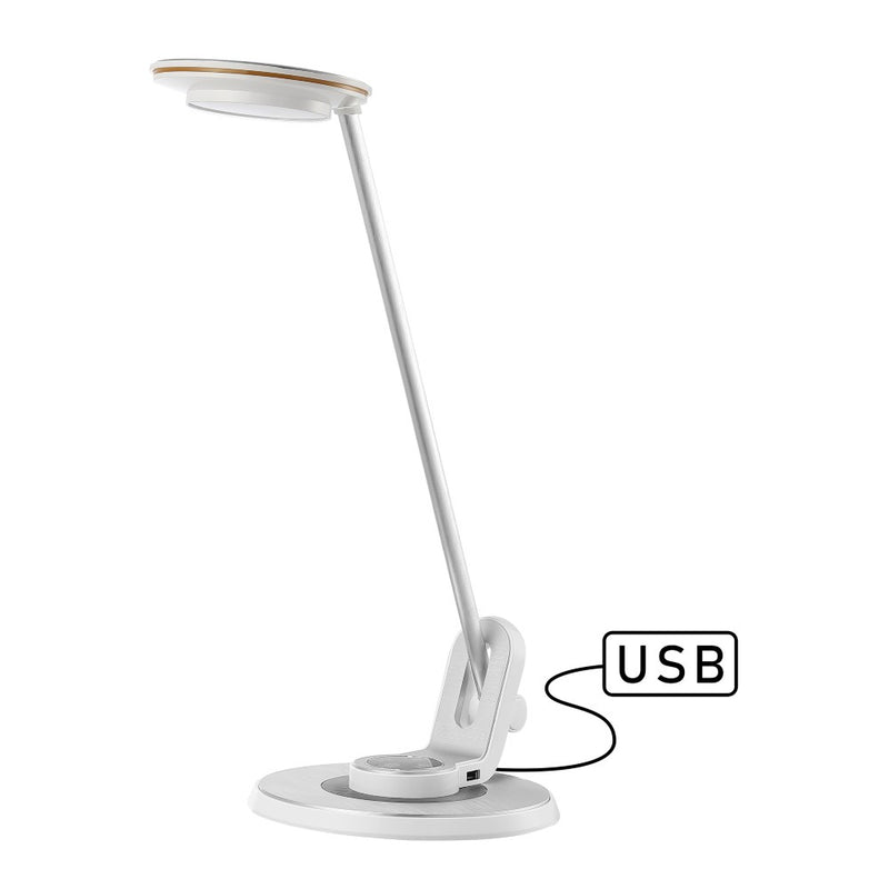 Dixon 18.5" Aluminum Contemporary Minimalist Adjustable Dimmable USB Charging LED Task Lamp - JONATHAN Y