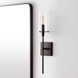 Cato Bohemian Farmhouse Iron/Glass LED Vanity - JONATHAN Y