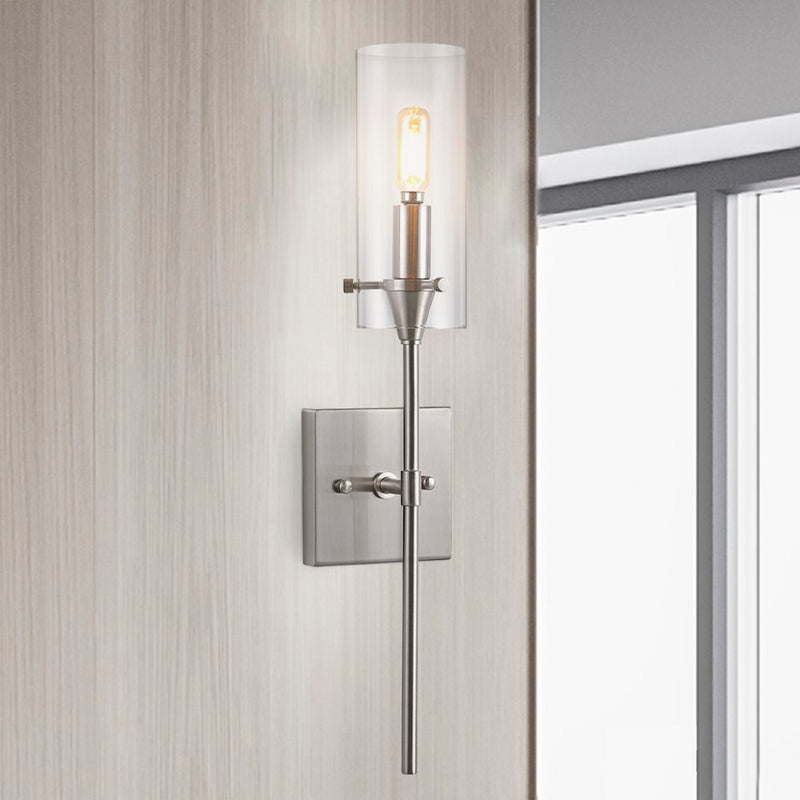 Cato Bohemian Farmhouse Iron/Glass LED Vanity - JONATHAN Y