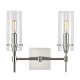 Cato Bohemian Farmhouse Iron/Glass LED Vanity