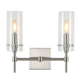Cato Bohemian Farmhouse Iron/Glass LED Vanity
